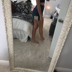 Jean high waisted shorts